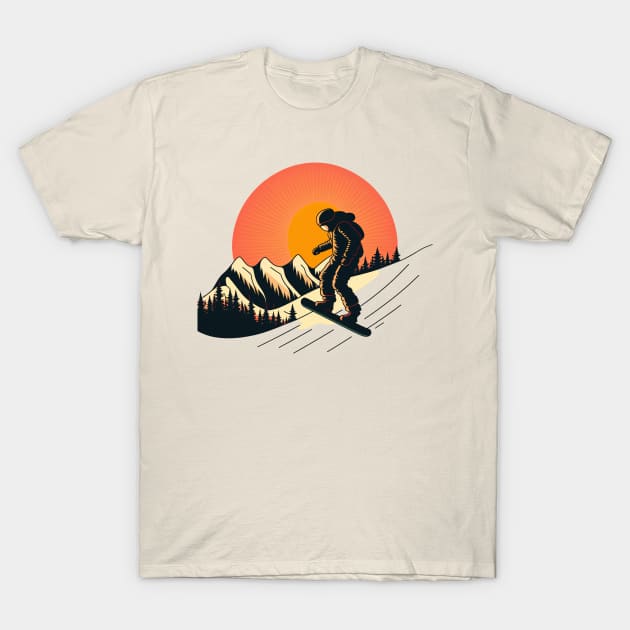 Snow Boarding 02 - Yolo T-Shirt by i2studio